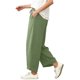 thumbnail image 5 of TaTaai Women Casual Loose Lounge Sweatpants Wide Leg Oblique Cuff Long Pants With Tie Pockets Soft Lightweight Breathable Machine Washable No Fading Daily Street Wear Gift, 5 of 6