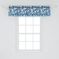 thumbnail image 2 of Ambesonne Japanese Wave Window Valance, Water Splash Foam, 42" x 12", Pale Blue Navy Blue, 2 of 3