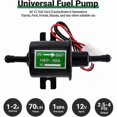 thumbnail image 2 of 12v Electric Fuel Pump Hep-02a Low Pressure Electric Fuel Pump 2.5-4psi For All Cars, Trucks And Boats, 2 of 5