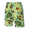 thumbnail image 5 of Kll Avocado With Seeds Men'S Casual Summer Beach Shorts Hawaiian Shorts With Pockets-Medium, 5 of 9
