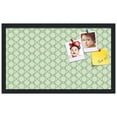 thumbnail image 2 of PinPix 24x14 Custom Cork Bulletin Board Green Diamond Poster Board Has a Fabric Style Canvas Finish, Framed in Green Diamond, by ArtToFrames (PinPix-586), 2 of 6
