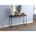 thumbnail image 4 of Safdie & Co. Table Console 47L Bois Brun Foncé Récupéré Metal Noir, 4 of 4