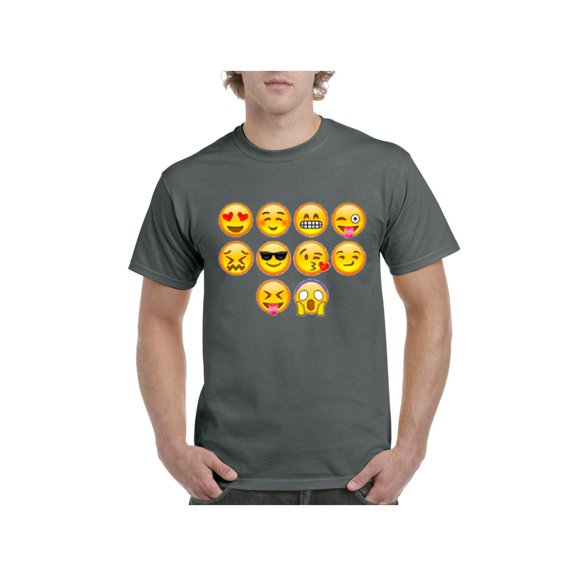 Men's T-Shirt Short Sleeve - Emoji Entourage