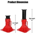 thumbnail image 2 of Yiwa 22 Ton (44,000 LB)  Heavy Duty Pin-Type Jack Stands - 1 Pair Professional Triple-Lock Support for Trucks, SUVs, Equipment, Adjustable 11"-18" Height, Fail-Safe Steel Construction, 2 of 8