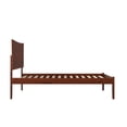 thumbnail image 4 of AFI Lit Plateforme Complet en Bois Massif avec Chargement USB en Noyer, 4 of 7