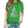 thumbnail image 5 of Lroveb Christmas Shirts for Women Print Round Neck Short Sleeve T Shirt Top Graphic T Shirts, 5 of 5