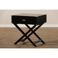 thumbnail image 7 of Baxton Studio Curtice Modern And Contemporary Black 1-Drawer Wooden End Table, 7 of 7