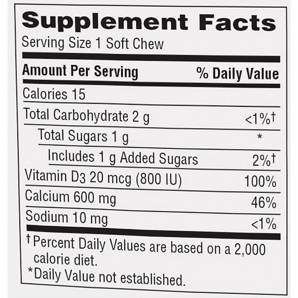 2 Pack - Caltrate Calcium - Vitamin D Soft Chews Chocolate Truffle 60 Each