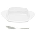 thumbnail image 2 of Platón de Mantecilla, Caja de Mantecilla pp en forma de Barra+acero inoxidable multipósito duradero conpa para para el hogar para mantequilla para restaurante para queso, 2 of 7