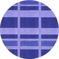 thumbnail image 1 of Ahgly Company Machine Washable Indoor Round Transitional Purple Mimosa Purple Area Rugs, 5' Round, 1 of 7
