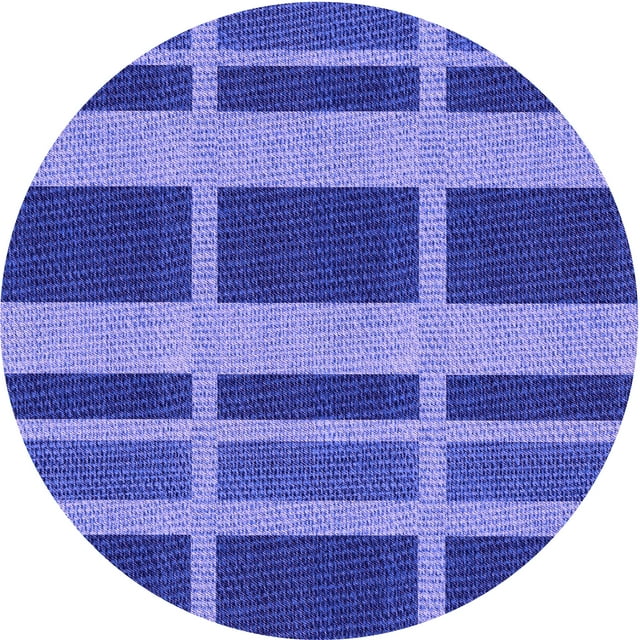 Ahgly Company Machine Washable Indoor Square Transitional Purple Mimosa Purple Area Rugs, 3' Square