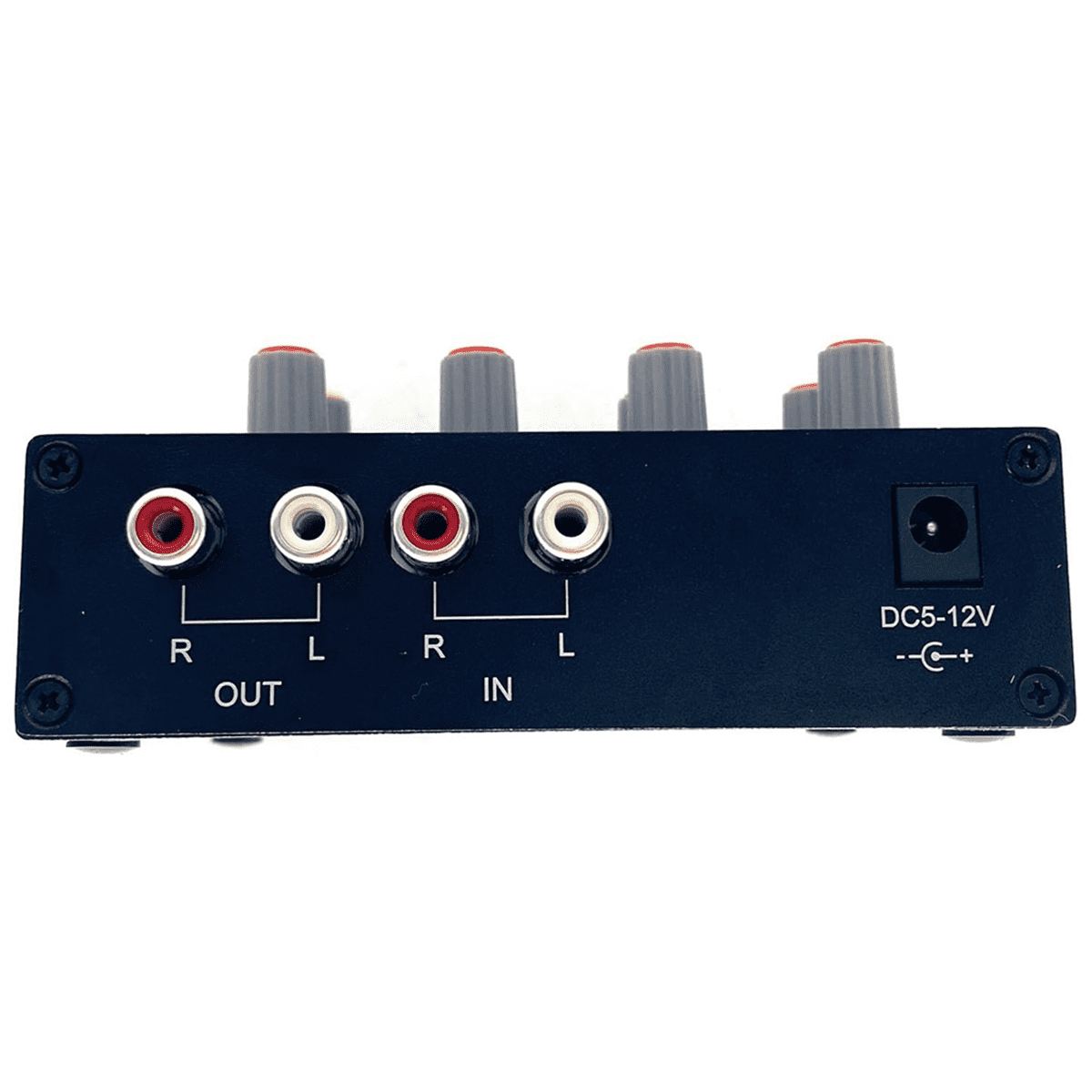 EQ-7 Audio Signal Headset Amplifier 7-Band EQ Equalizer 2 Channel Digital Sound Equalizer +12V Power Adapter US PLUG
