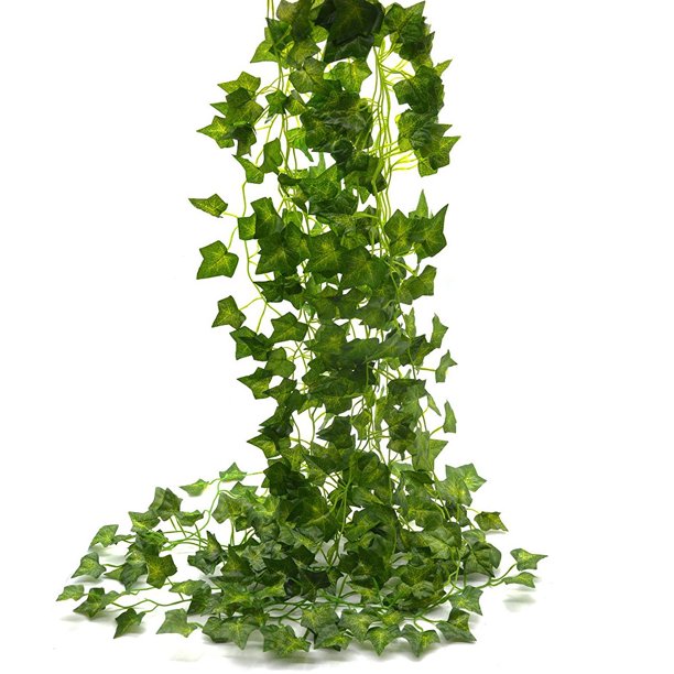 Beebel Guirnalda de hiedra artificial de 85 pies, 12 hebras de hiedra artificial, hojas de vegetación, vides colgantes, guirnalda de hojas de plantas, para el hogar, jard&ia Beebel NA