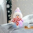 thumbnail image 4 of Christmas Snowman toy Doll, Cute Scarf Snowman Doll, Children Christmas Gift Plush Stuffed Animal, 35cm Soft Holiday Plush toy for Kids, 4 of 6