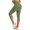 Green, variant on Skirted Capri Leggings for Women Spring Summer Elastic High Waist Slim Fit Workout Yoga Pants Capris