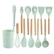 thumbnail image 2 of Cocina Herramientas de cocina Conjunto Mangos de madera de silicona Manejo de aceite Cepillo de aceite Spaghetti Garra Horneado Cocina de cocina Accesorios de utensilios de cocina verde 12 piezas Kearding HA028300-03, 2 of 7