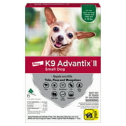 K9 Advantix II Flea and Tick Treatment for Small Dogs, 6-Pack