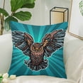 thumbnail image 2 of MKHERT Beautiful Realistic Owl Throw Pillowcase Pillow Cover Cushion Couver 18x18 inch, 2 of 2