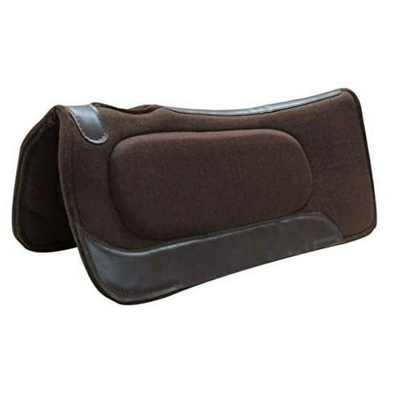 Showman 31" x 31" Brown Felt Built-Up Saddle Pad