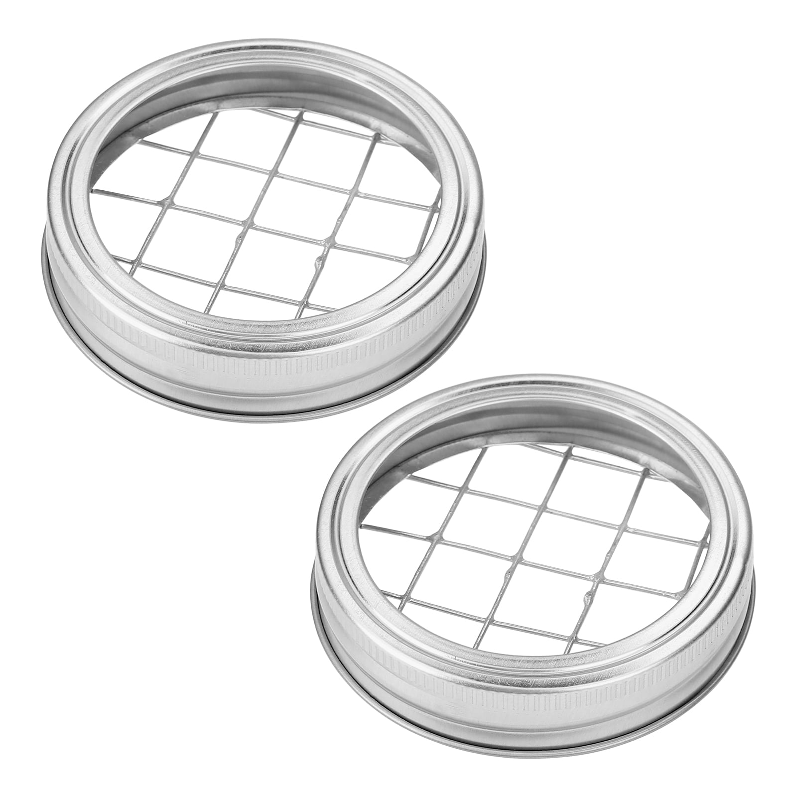 Metal Flower Glass Bottle Covers Grid Lids Insert With Grids For