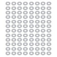 thumbnail image 3 of Rondelle de Boulons, Tailles Standard Résistance à la Traction 150 Pcs DIN125 Ensemble de Rondelles Plates de Remplacement Facile pour Réparation Automobile pour Appareils Industriels M2,M2.5,M3,M4,M5,M6,M8,M10,M12, 3 of 7