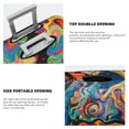 thumbnail image 3 of Kdxio Psychedelic Faces Colorful Pattern Luggage Cover for Travel,Elastic and Durable,Fits 18-32 Inch,Anti-Scratch Suitcase Protector-No luggage included, 3 of 5