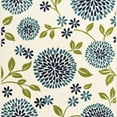 thumbnail image 4 of Loomaknoti Tecopa Tenavon 2' x 7' Ivory Floral Outdoor Runner Rug, 4 of 6
