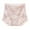 Pink, variant on Women's Lace Panties Full Coverage Mid High Waist Briefs Tummy Control Lace Panties Breathable No Visible Lines Yellow