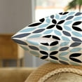 thumbnail image 4 of Light Blue Throw Pillows Covers for Bed Set of 4 Geometric Sky Blue Abstract Decorative Throw Pillow Case Outdoor Square Linen Cushion Cover 18 x 18 inch for Living Room Couch Sofa Home Decor, 4 of 6