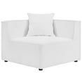 thumbnail image 3 of Lounge Loveseat Chaise Sofa, Fabric, White, Modern Contemporary Urban Design, Outdoor Patio Balcony Cafe Bistro Garden Furniture Hotel Hospitality, 3 of 9