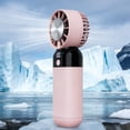thumbnail image 5 of Portable Handheld Fan | USB Rechargeable Personal Fan with Digital Display | 3 Speed Mini Desk Fan for Travel, Office & Outdoor Use | Compact Standable Fan with Turbine Blades, 5 of 5