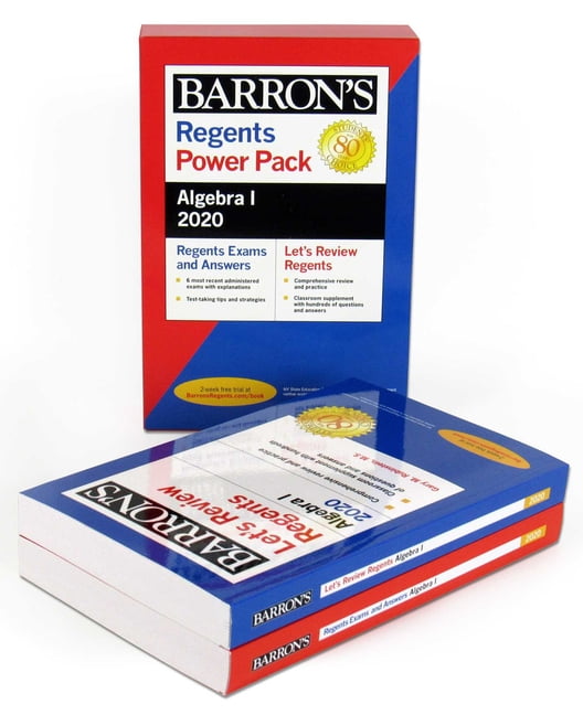 Barron S Regents Ny Regents Algebra I Power Pack 2020 Paperback Walmart Com
