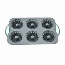 6-Hole Silicone Christmas Wreath Mold - Cake Soap DIY Tray, Holiday Shaped Silicone Making Mold for Christmas Decorations Baking Crafts, 11.2*6.9in, C