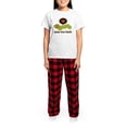 thumbnail image 4 of CafePress - Peacelovebooks Worm Brown Words Pajamas - Women's Short Sleeve Print T-Shirt and Pants Light Cotton Pajama Set, 4 of 7