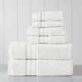 thumbnail image 2 of Modern Threads Spunloft 6-Piece Cotton Bath Towel Set, White, 2 of 7