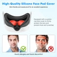 thumbnail image 5 of Baoyemes Silicone Cover Set for Oculus/Meta Quest 3S, VR Accessories for Meta Quest 3S, Protective Cover Set Includes Controller Grip Cover, Face Cover, VR Shell Cover (Red), 5 of 18