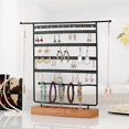 thumbnail image 4 of 6 Tiers Earring Jewelry Rack Desktop Vertical Earring Storage Jewelry Display Rack Earring Stand for Jewelry Storage, 4 of 5