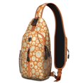 thumbnail image 1 of Teen Men Sports Sling Backpack, Baseball Football Soccer Ball Print Crossbody Daypack for Training and Competition, 1 of 4