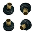 thumbnail image 1 of Conector de accesorios de agua Cola IBC 1000L Adaptador de latón negro, 1 of 8