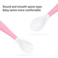 thumbnail image 3 of SHELLTON Baby Utensils Spoons Forks with Travel Safe Case for Toddler Babies, Feeding Training Spoon Easy Grip Bendable, Perfect Self Feeding Learning Stand Spoons Forks Pink, 3 of 6