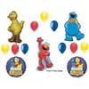 NEW!! BIG BIRD COOKIE MONSTER & ELMO Birthday party Balloons Decorations Sesame Street