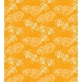 thumbnail image 3 of Tropical Duvet Cover Set, Outline Drawings Various Leaves Drawn by Hand Hawaiian Vibes Plantation, Decorative 3 Piece Bedding Set with 2 Pillow Shams, King Size, Orange and White, by Ambesonne, 3 of 3