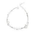 thumbnail image 5 of Pulsera de plata de ley S925 con doble capa apilada y diseño de nicho para mujer, 5 of 5