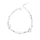 thumbnail image 5 of Pulsera de plata de ley S925 con doble capa apilada y diseño de nicho para mujer, 5 of 5