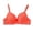 Orange, variant on Iugvhana Womens Push Up Lace Bras Full Coverage Underwire Lifting Bras Comfortable Adjustable Strap Bras Support Anti-Sagging Daily Bra Coffee M