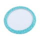 thumbnail image 2 of Mantel Redondo De Franela Impermeable A Prueba De Grasa Lavable Reutilizable Borde Elástico Triángulo Azul Patrón Decorativo Cubierta De Plástico Para Interior Al Aire Libre Mesa De Patio Hogar Inevent HA023987-02, 2 of 6