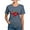 Heather Navy, variant on - MARDI GRAS CAJUN CRAWFISH T Shirt - Womens Tri-blend T-Shirt