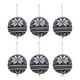 thumbnail image 1 of 6pcs Christmas Supplies Knitted Balls Christmas Tree Pendants Christmas Decorations Christmas Gifts Woolen Balls 9cm, 1 of 1