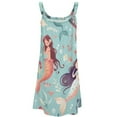 thumbnail image 4 of Ladies' Summer Dress Beach Sleeveless Ocean Cute Mermaid T-shirt Vest Sun Skirt, 4 of 8