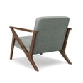 thumbnail image 5 of Glenwillow Home 30" Wide Grove MCM Wood Frame Upholstered Accent Chair In Grey, 5 of 7